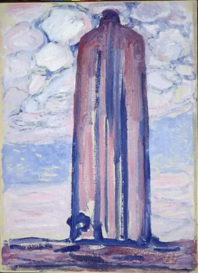 Lighthouse at Westkapelle with Clouds, 1908-1909 Piet Mondrian
